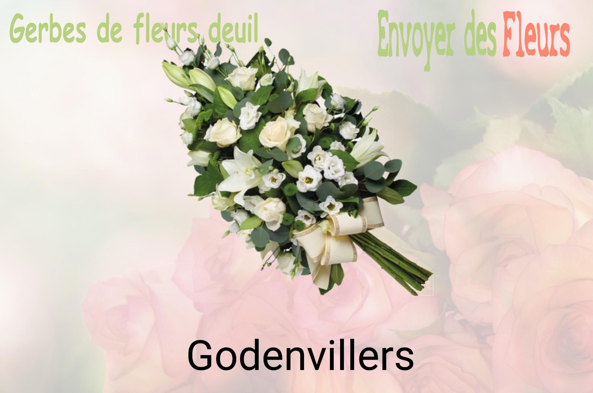 Gerbe de fleurs de deuil livrée à Godenvillers